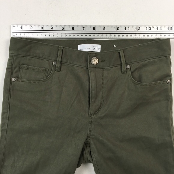 Ann Taylor LOFT Womens Green Legging 27/4 B9112 - Picture 3 of 7